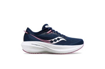 Image of Saucony Triumph 21 Shoes - Womens, Navy/Orchid, 5.5, Medium, S10881-105-410-M-5.5