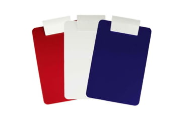 Image of Saunders Antimicrobial Letter/A4 Size Plastic Clipboard, 3-Pack, Red/White/Blue, 21612