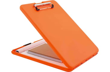 Image of Saunders Slimmate A4 Storage Clipboard, Hi-Vis Orange, 00579