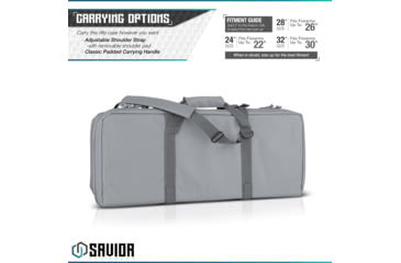 Image of Savior Equipment American Classic Shorty Double Rifle Case, 24in, Gray, RB-2412DG-V1-GS