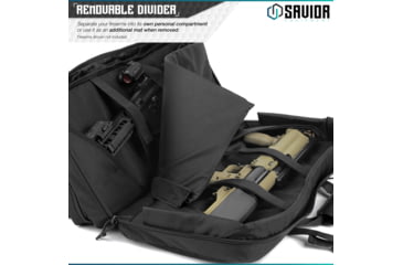 Image of Savior Equipment American Classic Shorty Double Rifle Case, 28in, Black, RB-2812DG-V1-BK