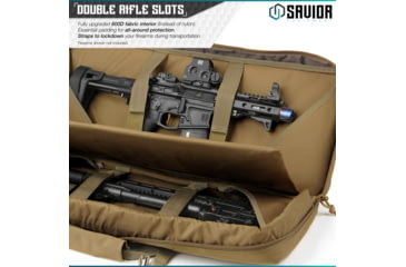Image of Savior Equipment American Classic Shorty Double Rifle Case, 32in, Dark FDE, RB-3212DG-V1-TN