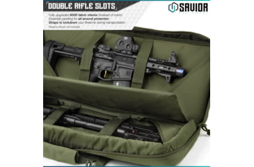 Image of Savior Equipment American Classic Shorty Double Rifle Case, 32in, OD Green, RB-3212DG-V1-OG