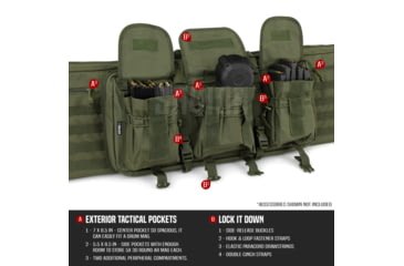 Image of Savior Equipment American Classic Double Rifle Case, 36in, OD Green, RB-3612DG-V1-OG
