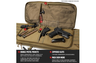 Image of Savior Equipment American Classic Double Rifle Case, 51in, Dark FDE, RB-5112DG-V1-TN
