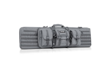 Image of Savior Equipment American Classic Double Rifle Case, Grey, 51in L x 12in H, RB-5112DG-V1-GS