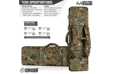 Image of Savior Equipment American Classic Double Rifle Case, Realtree Edge, 54in L x 12in H, RB-5512DG-V1-EDGE