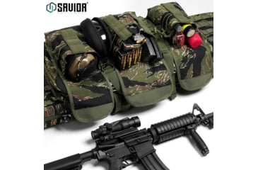 Image of Savior Equipment American Classic Double Rifle Case, Tiger Stripe, 35in L x 12in H, RB-3612DG-V1-TIGR