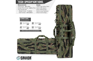 Image of Savior Equipment American Classic Double Rifle Case, Tiger Stripe, 45in L x 12in H, RB-4612DG-V1-TIGR