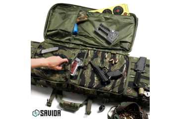 Image of Savior Equipment American Classic Double Rifle Case, Tiger Stripe, 54in L x 12in H, RB-5512DG-V1-TIGR