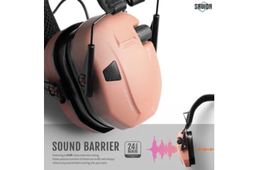 Image of Savior Equipment Apollo Electronic Sound Suppressor, Peach, Collapsed: 5.5 x 5.5 x 4, EM-APOLLO-CH