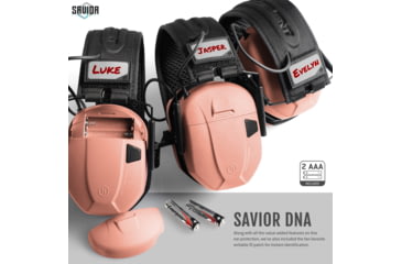Image of Savior Equipment Apollo Electronic Sound Suppressor, Peach, Collapsed: 5.5 x 5.5 x 4, EM-APOLLO-CH
