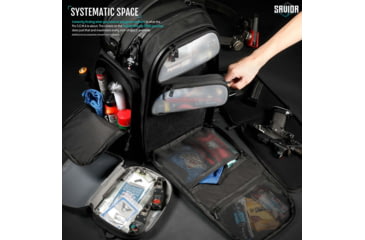 Image of Savior Equipment PRO S.E.M.A Competition Backpack, Black, BP-SEMAXL-PRO-BK