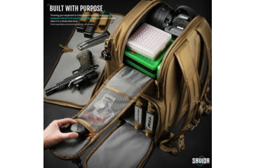 Image of Savior Equipment PRO S.E.M.A Competition Backpack, Dark FDE, 16 x 21 x11, BP-SEMAXL-PRO-TN