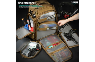 Image of Savior Equipment PRO S.E.M.A Competition Backpack, Dark FDE, 16 x 21 x11, BP-SEMAXL-PRO-TN