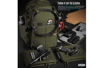 Image of Savior Equipment PRO S.E.M.A Competition Backpack, OD Green, 16 x 21 x11, BP-SEMAXL-PRO-OG