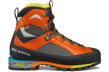 Image of Scarpa Scarpa Charmoz HD Mountaineering Shoes - Men's, Shark/Orange, 42.5, 71052/250-SrkOrg-42.5