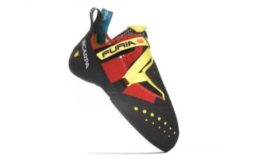 Image of Scarpa Furia S Climbing Shoes - Mens, Parrot/Yellow, Medium, 34.5, 70055/000-ParYel-34.5
