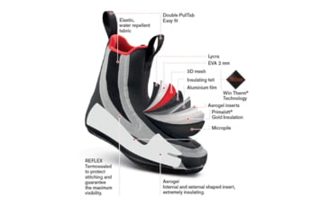 Image of Scarpa Phantom 8000L HD Shoes, Black/Bright Orange, 44, 87401L/500-BlkBorg-44