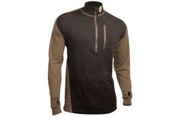 Image of ScentBlocker Merino Wool Shirt, Black/Brown, Medium ALWSM