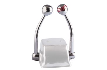 Image of Schmitt &amp; Ongaro Marine Control Arm Set w/Red Throttle Knob &amp; Plain Shift Knob Standard 48246