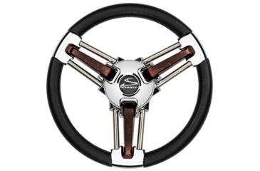 Image of Schmitt &amp; Ongaro Marine &amp; Ongaro Burano Wheel - 14&quot; Black Polyrethane - 3/4&quot; Tapered Hub 70553