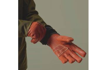 Image of SCOTT Explorair Premium GTX Gloves, Dark Grey/Burnt Orange, Extra Large, 2444405237009
