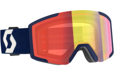 Image of SCOTT Shield LS Goggle, Retro Blue/Light Sensitive Red Chrome, 2778367409341