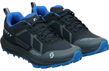 Image of SCOTT Supertrac 3 Shoes - Mens, Black/Storm Blue, 9.5, 2878207013430-9.5