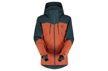 Image of SCOTT Ultimate DRX Jacket - Womens, Earth Red/Aruba Green, Medium, 2918687369008