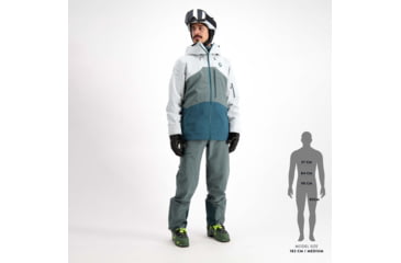 Image of SCOTT Vertic 3L Jacket - Mens, Light Grey/Grey Green, Large, 2837487393008