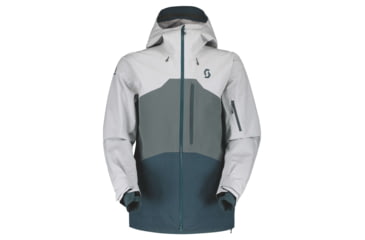 Image of SCOTT Vertic 3L Jacket - Mens, Light Grey/Grey Green, Large, 2837487393008