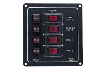 Image of Sea-Dog Aluminum Switch Panel - Vertical - 4 Switch 79021
