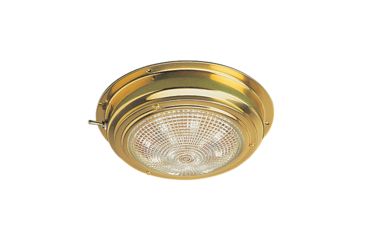 Image of Sea-Dog Brass LED Dome Light, 5 Lens, 400208-1