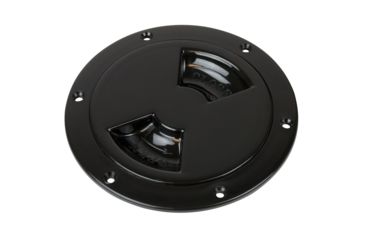 Image of Sea-Dog Quarter-Turn Smooth Deck Plate w/Internal Collar - Black - 8" 77463