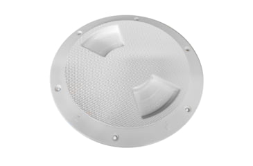 Image of Sea-Dog Quarter-Turn Textured Deck Plate w/Internal Collar - White - 8" 77462