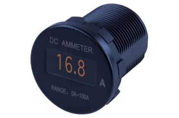 Image of Sea-Dog Round OLED DC Amp Meter - 0 Amp-100 Amp 77914