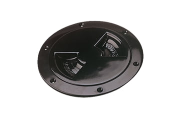 Image of Sea-Dog Screw Out Deck Plate - 4-7/16, Black, 337145-1