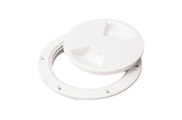 Image of Sea-Dog Screw Out Deck Plate - 4-7/16, White, 4-7/16in, 337140-1