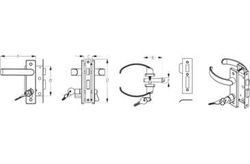Image of Sea-Dog Sea Dog Locking Door Handle Latch, 221615-1