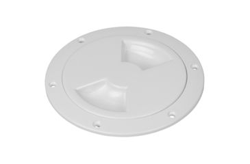 Image of Sea-Dog Smooth Quarter Turn Deck Plate - White - 5" 77434