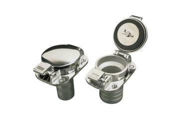 Image of Sea-Dog Stainless Steel Flip Top Deck Fill - Gas - 1-1/2" Hose 77119