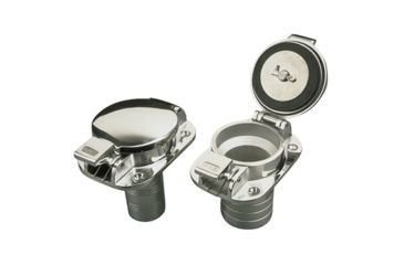 Image of Sea-Dog Stainless Steel Flip Top Deck Fill - Gas - 2" Hose 77117