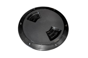 Image of Sea-Dog Textured Quarter Turn Deck Plate - Black - 8" 77447