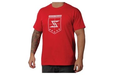 Image of Seekins Precision Coat of Arms T-Shirt,Red,Extra Large 0010811082