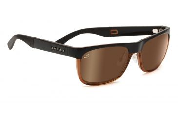 Image of Serengeti Nico Sunglasses - Satin Dark Brown/Shiny Cognac Frame, Drivers Gold Polarized Lenses 7643