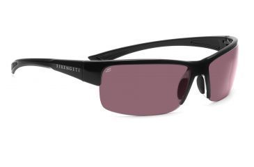 Image of Serengeti Corrente Sunglasses - Shiny Black/Crystal Gray Frame, Polar PhD Sedona Lenses 7690