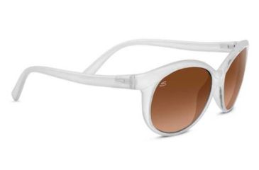 Image of Serengeti Caterina Sunglasses,Shiny Cloud Frame,Drivers Gradient Round Lens 8431