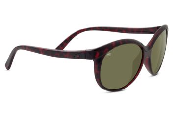 Image of Serengeti Caterina Sunglasses, Shiny Red Tortoise Frame, Polarized 555nm Lens, 8189