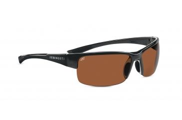 Image of Serengeti Corrente Sunglasses - Shiny Hematite/Crystal Clear Frame, Polar PhD Drivers Lenses 7697